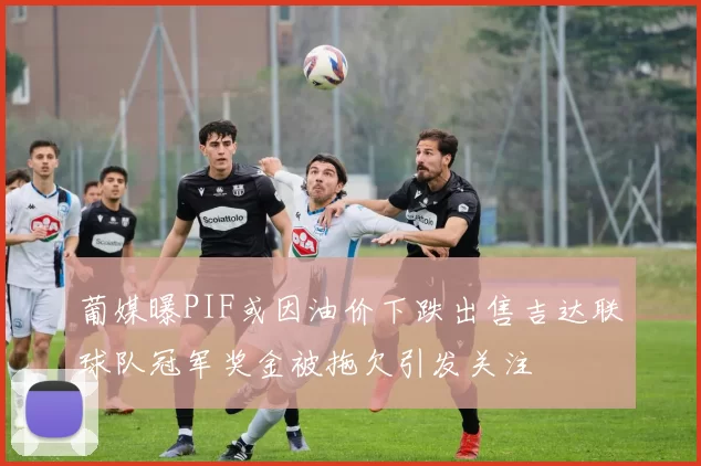 葡媒曝PIF或因油价下跌出售吉达联球队冠军奖金被拖欠引发关注